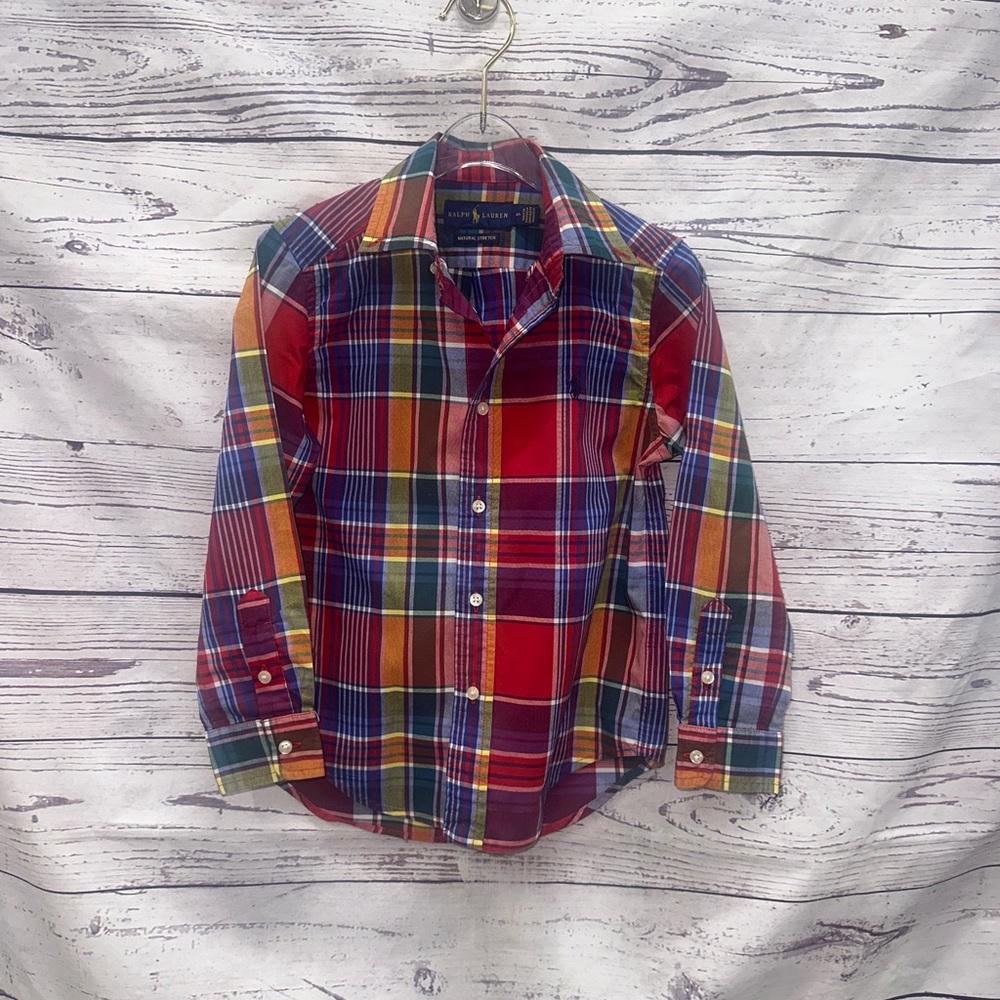 Ralph Lauren Multicolor Plaid Shirt Size 5